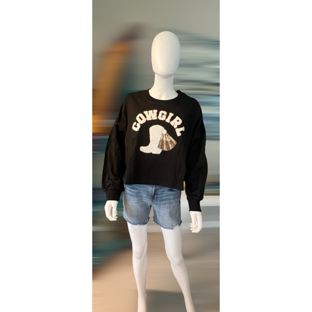 Peach Love California Cowgirl embellished pull over S M L - Picture 3 of 8